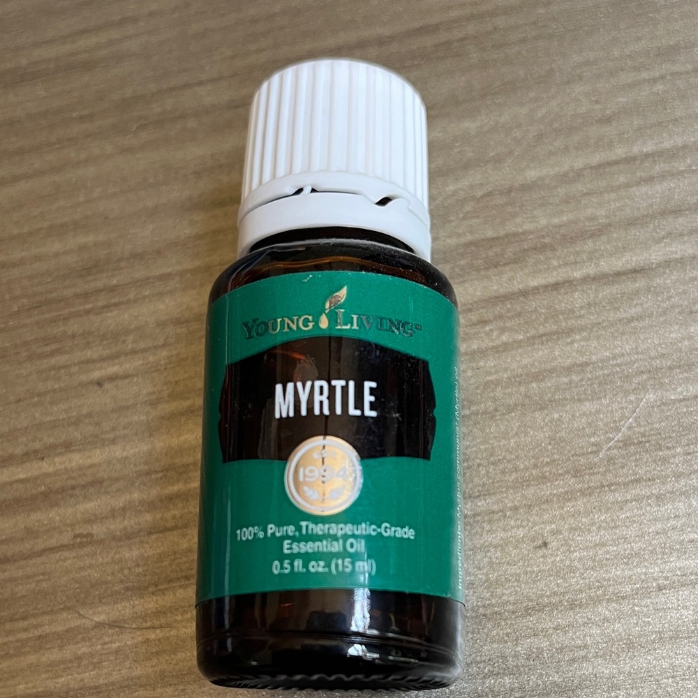 Young Living Myrtle Essential Oil - Green and White Bottle